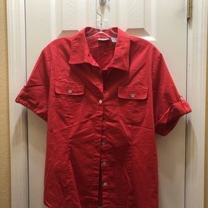 Chico’s Button down blouse. Size 12 large
